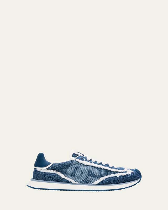 Aria DG Distressed Denim Runner Sneakers